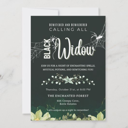 Invitation Bouquet blanc et blanc blanc (Devant)