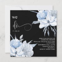 *~* Bouquet bleu bouché floral AR15 QR MARIAGE RSV