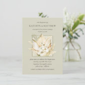 Invitation Bouquet Bohème de Fleurs de Pampa pour Réception d (Debout devant)