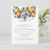 Invitation Bouquet Citrus Méditerranéen Bachelortie (Debout devant)