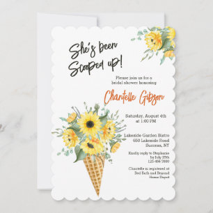 Invitation Bouquet Cône Gaufrette