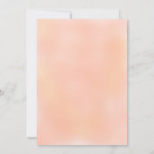 Invitation Bouquet d'aquarelle Fête des mariées fleurie rose (Dos)