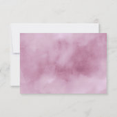 Invitation Bouquet d'aquarelle Fête des mariées Lilac ID654 (Dos)