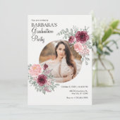 Invitation Bouquet d'aquarelle fleurs (Debout devant)