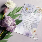 Invitation Bouquet d'aquarelle Pastel Lilac