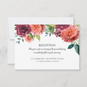 Invitation Bouquet d'aquarelle romantique | Boîtier Mariage (Devant)