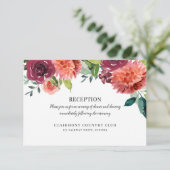 Invitation Bouquet d'aquarelle romantique | Boîtier Mariage (Debout devant)