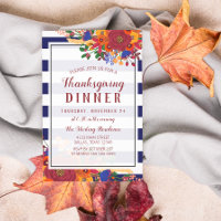 Bouquet d'automne animé Dîner d'action de grâces