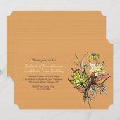 Invitation Bouquet d'automne deux (Devant / Derrière)