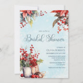 Invitation Bouquet de baies de Rowan pour Baby Shower de mari (Devant)