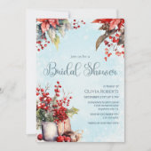 Invitation Bouquet de baies de sorbier de douche de mariage d (Devant)