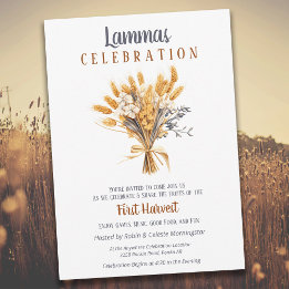 Invitation Bouquet de blé de la récolte automnale Lammas Paga
