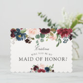 Invitation Bouquet de Bourgogne| Mariage| Maid of Honor (Debout devant)