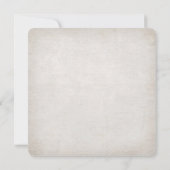 Invitation bouquet de brindilles de mariage sur texture (Dos)