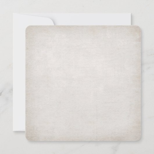 Invitation Bouquet de brindilles mariage sur texture (Dos)