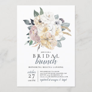 Invitation Bouquet de brunch de la nuptiale