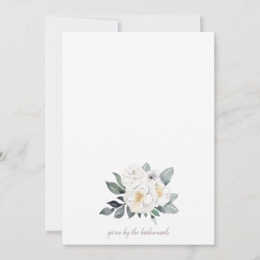 Invitation Bouquet de brunch nuptial (Dos)