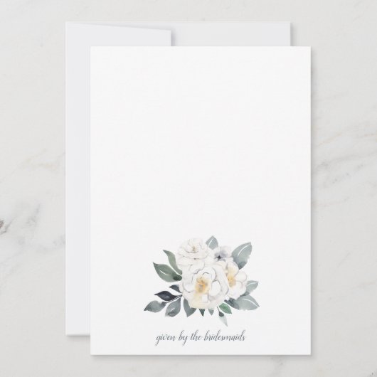 Invitation Bouquet de brunch nuptial (Dos)