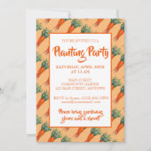 Invitation Bouquet de carottes Orange Vegetable Garden Party (Devant)