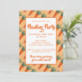 Invitation Bouquet de carottes Orange Vegetable Garden Party (Debout devant)