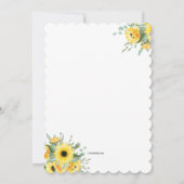 Invitation Bouquet de Cône Gaufre (Dos)