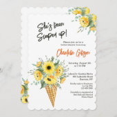 Invitation Bouquet de Cône Gaufre (Devant / Derrière)