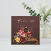 Invitation Bouquet de corne d'abondance (Debout devant)