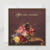 Invitation Bouquet de corne d'abondance (Devant)