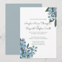 Bouquet de Delphinium Floral Bleu