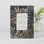 Invitation Bouquet de feuillage gris ardoise, (Debout devant)