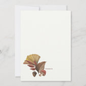 Invitation Bouquet de feuilles d'automne (Dos)