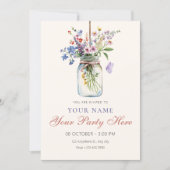 Invitation Bouquet de fleurs (Devant)