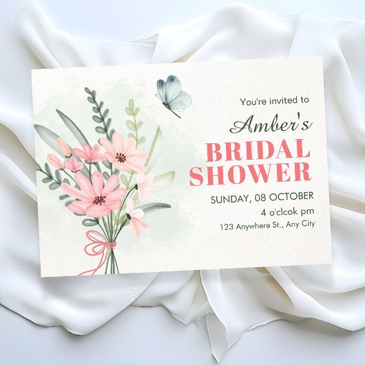 Invitation Bouquet de fleurs
