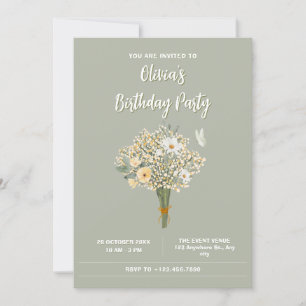 Invitation Bouquet de fleurs