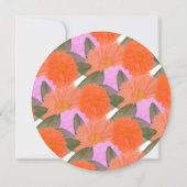 Invitation Bouquet de fleurs d'aquarelle rose gras Fête des m (Dos)