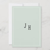 Invitation Bouquet de fleurs de menthe rose Aquarelle Enregis (Dos)