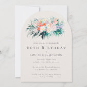 Invitation Bouquet de fleurs élégantes et modernes 60e annive (Devant)