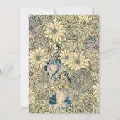 Invitation Bouquet de fleurs jaunes (Dos)