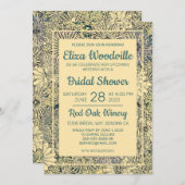 Invitation Bouquet de fleurs jaunes (Devant / Derrière)