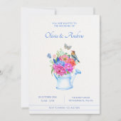 Invitation bouquet de fleurs mariage (Devant)