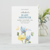 Invitation Bouquet de fleurs minimaliste (Debout devant)