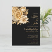 Invitation Bouquet de fleurs neutres- (Debout devant)