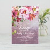 Invitation Bouquet de fleurs pour toutes les occasions (Debout devant)