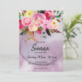 Invitation Bouquet de fleurs pour toutes les occasions (Debout devant)