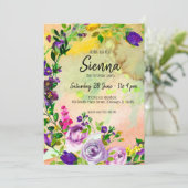 Invitation Bouquet de fleurs pour toutes les occasions (Debout devant)