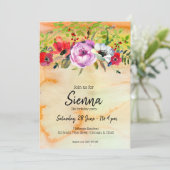 Invitation Bouquet de fleurs pour toutes les occasions (Debout devant)
