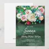 Invitation Bouquet de fleurs pour toutes les occasions (Devant / Derrière)