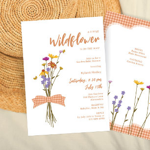 Invitation Bouquet de fleurs sauvages d'automne   Baby Shower