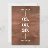 Invitation Bouquet de fleurs Savanna Watercouleurs (Dos)