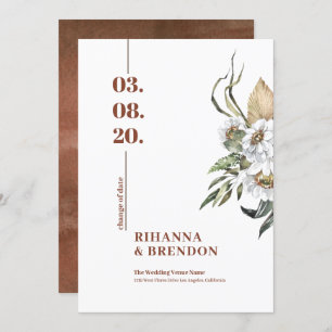 Invitation Bouquet de fleurs Savanna Watercouleurs